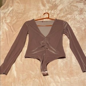 Velvet bodysuit